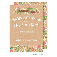 : Baby Shower Floral Sprinkles Invitation